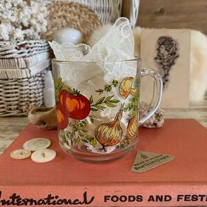 Vintage Glass Mug 🍄‍🟫